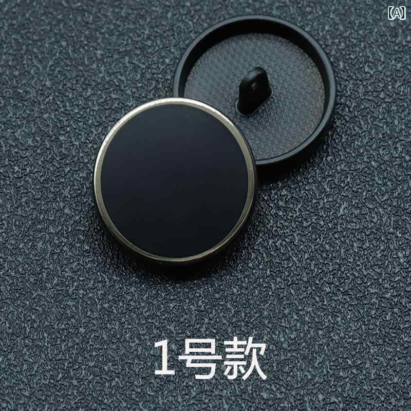 ボタン　カジュアル　アクセサリー シンプル 黒の 金属 ボタン ウィンドブレーカー コート ジャケット 高級 メンズと レディースの スーツ ズボンの 袖口