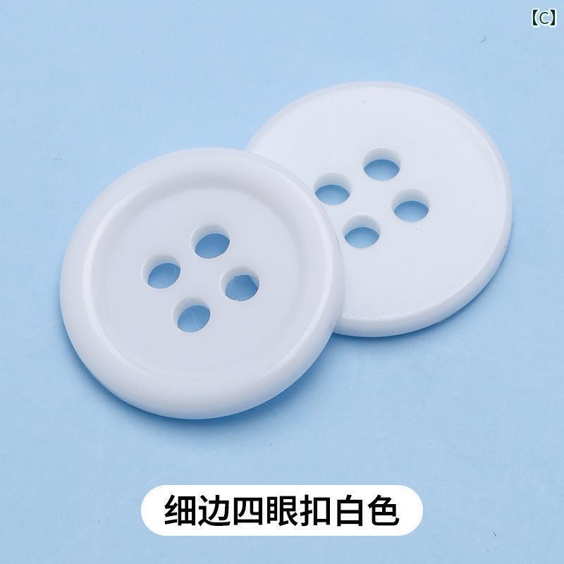 サポートシェアグローバルのボタン　カジュアル　アクセサリー シャツ ボタン アクセサリー コート スーツ パンツ 作業着 4つ目 黒と 白の トップス 透明 毛皮の 襟｜アングル3