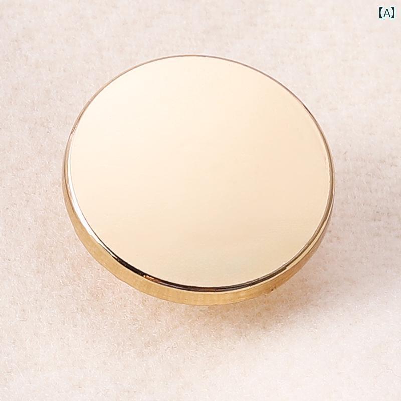 ボタン　カジュアル　アクセサリー スナップ ボタン 縫い 付け 不要 コート 高級 精巧 ファッション ウィンドブレーカー ジャケット スーツ プレス 金属