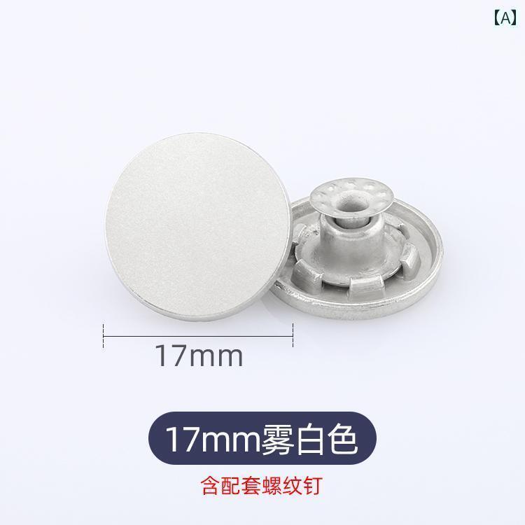 ボタン　ラウンド　アクセサリー ジーンズの ボタン 頭を 振る I 字型 デニムの トップスと パンツ 特殊な 金属 固定 オーバー オールの