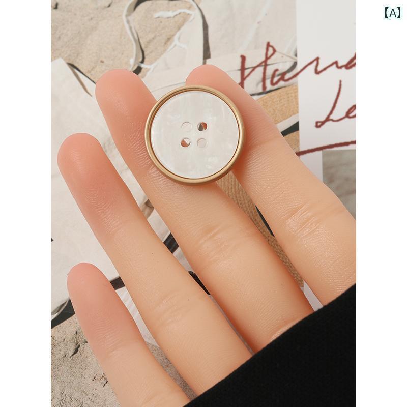 ボタン ラウンド アクセサリー 金属 ボタン コート 万能 スーツ ズボン ウィンドブレーカー メンズレディース セーター ジャケット シャツ