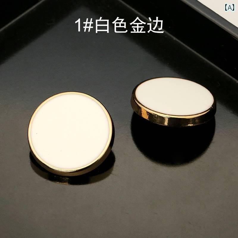 ボタン　ラウンド　アクセサリー 黒の 丸い 金属 ボタン スーツ カフスボタン メンズ 高級 ウインドブ..