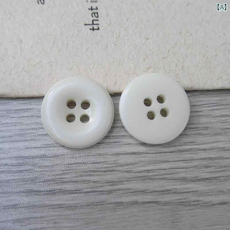 ボタン ラウンド アクセサリー レトロ 4つ目 樹脂 ボタン グレー コート ジャケット スーツ ベスト ラム セーター カーディガン カジュアル シャツ