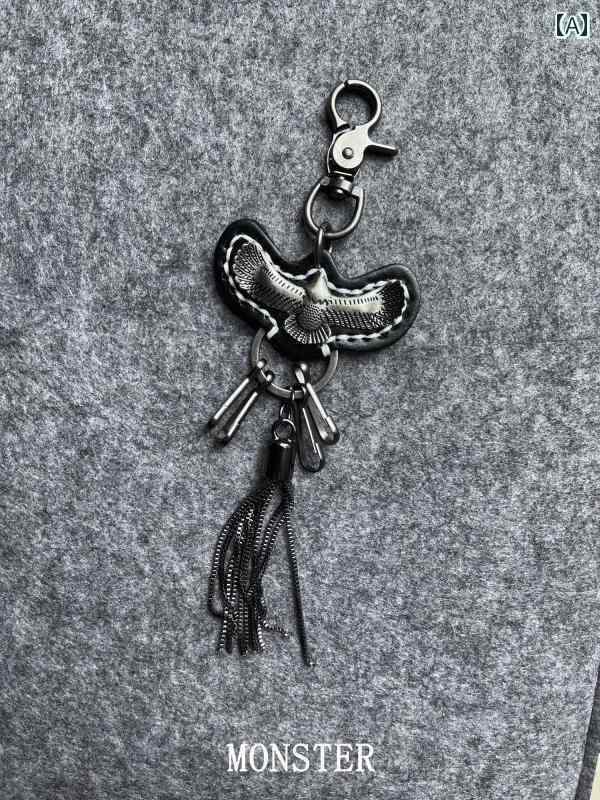 キーホルダー　アクセサリー　メタル クリーン フィット キー チェーン アクセサリー レトロ タッセル ..