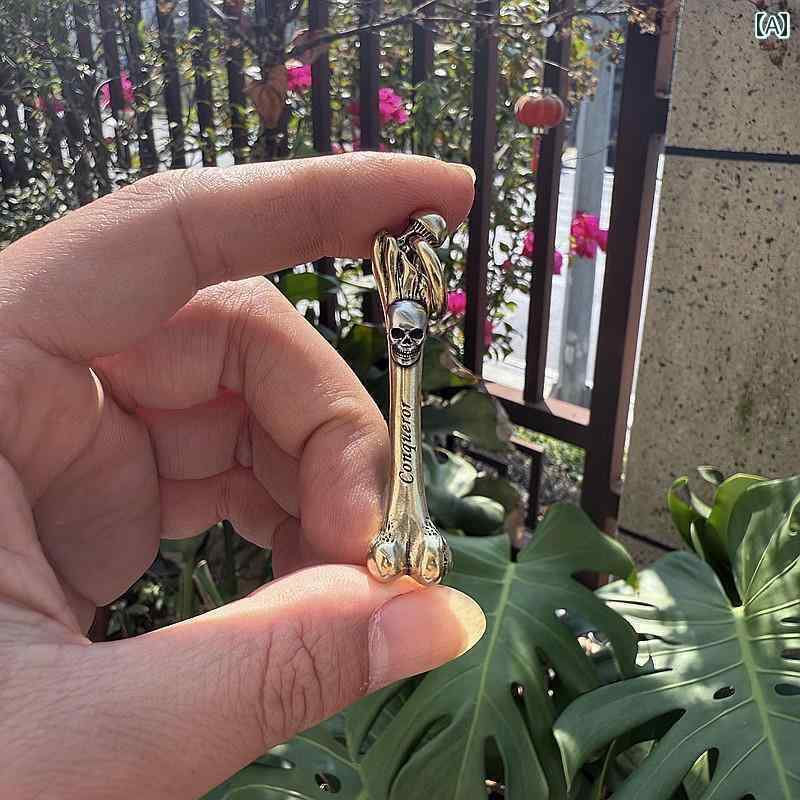 キーホルダー アクセサリー メタル 代替 スカル キー チェーン ペンダント 金属 銅 個性 メンズ レディース 車 オートバイ ネックレス バッグ