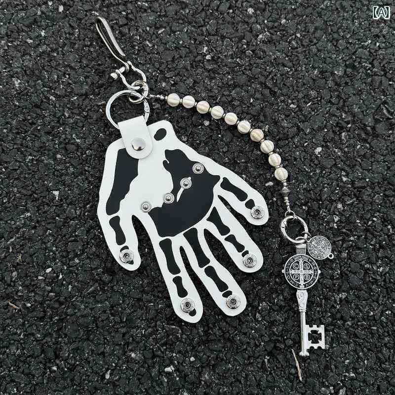 キーホルダー　アクセサリー　メタル KGSC スケルトン パーム クリーン フィット ウエスト チェーン キ..