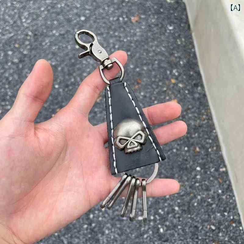 キーホルダー　アクセサリー　メタル クロウ スカル アンカー 高橋 イーグル クロー 牛革 レトロ パン..