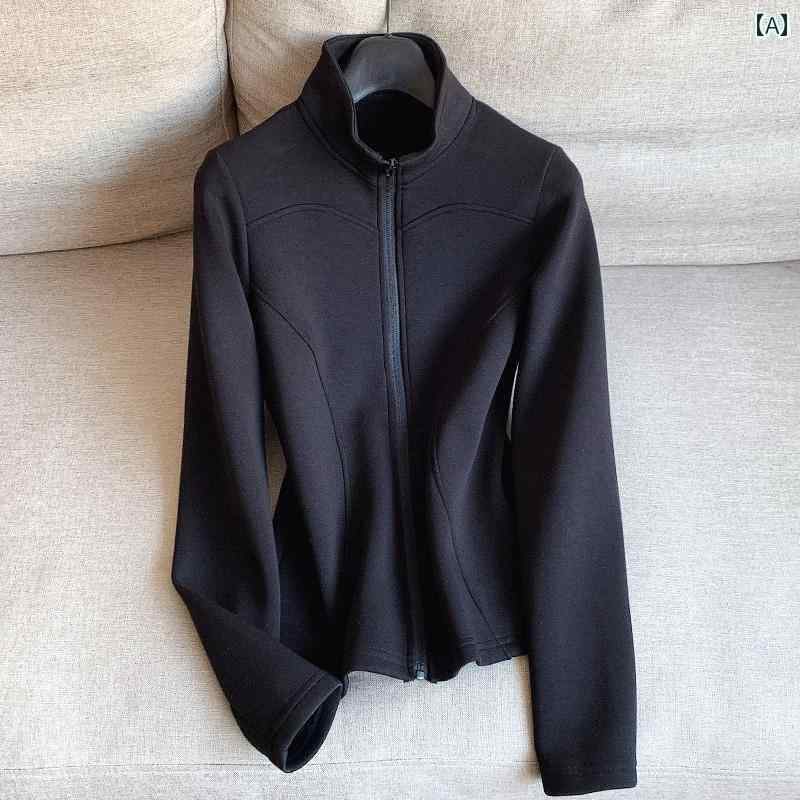 フリース　トップス　ジッパー 青島 Ymao Lujia スタイル YK ジッパー 裏起毛 暖かい スタンドカラー ..