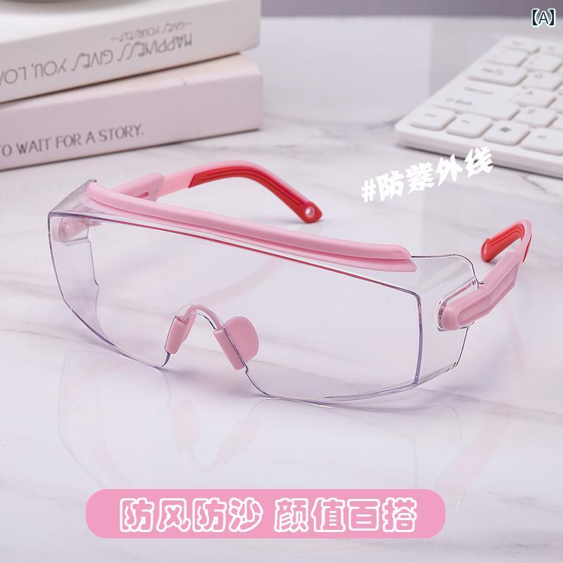 防具　フェイス　カバー サイクリング 用 防風 メガネ ゴーグルは ほこりや 曇りを 防ぎ 花粉 ハエ 飛 ..