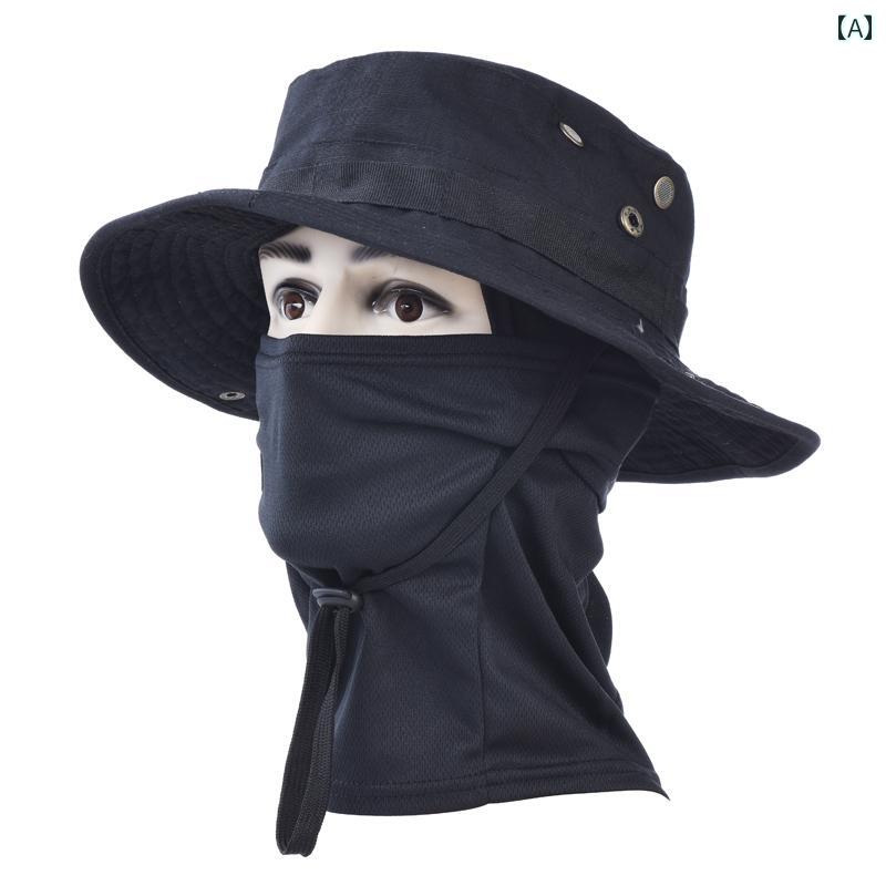 フェイスガード 防護 眼鏡 迷彩 ラウンド エッジ ビーニー ハット 男性用 アウトドア 登山 サイクリング キャンプ 釣り 日焼け防止 通気性 速乾 フルフェイスマスク フード