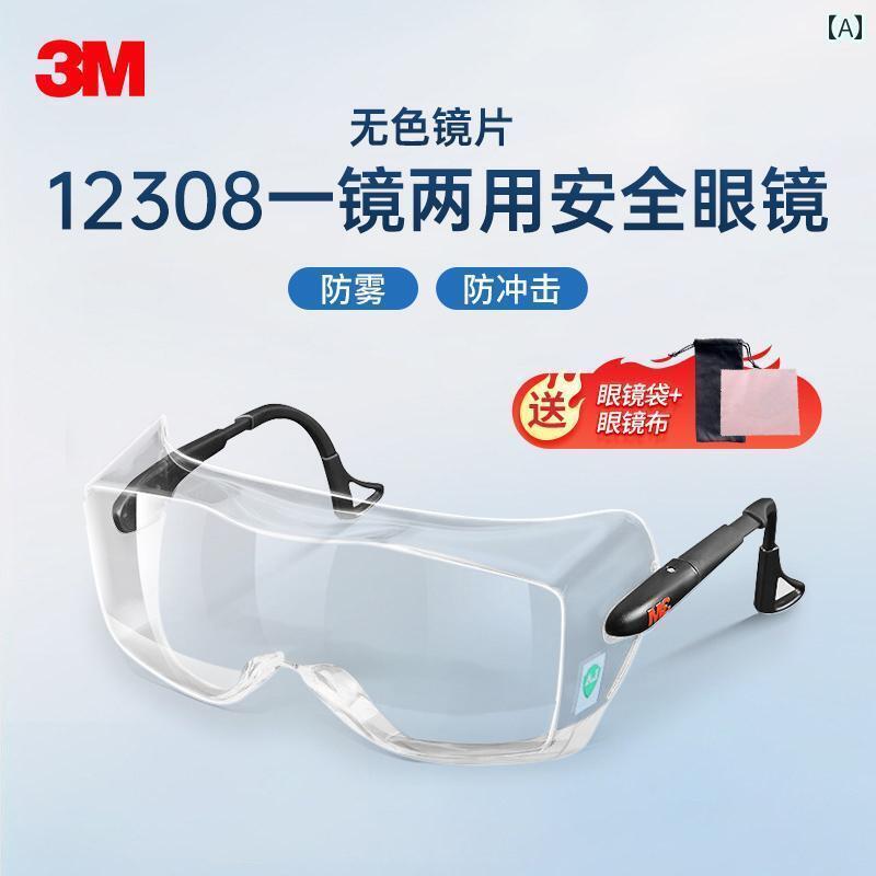 防護　フェイス　めがね 3 M ゴーグルは 近視 メガネの 乗車時に 着用 でき 透明な 保護 アイマスク 電..