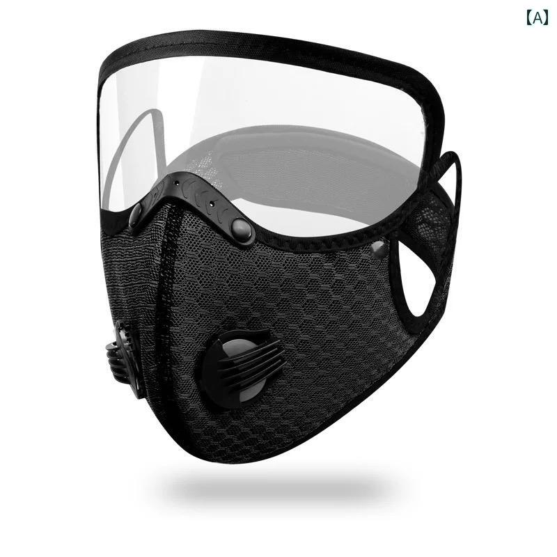 防護　フェイス　めがね 屋外 サイクリング 防風 アイプロテクション マスク 防塵 通気性 バルブ 男女 ..