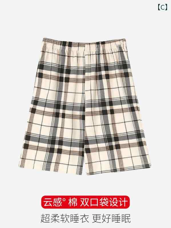 半袖　半ズボン　パジャマ Langsha レディース パジャマ 夏用 ショート パンツ 外...