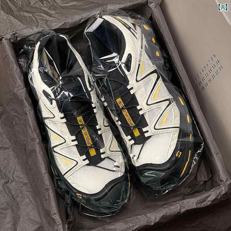 ランニング　シューズ　カジュアル xt quest ベージュ グレー ブラック ハイキング シューズ 男女兼用 アウトドア 2025 新 厚底 ダディ ランニング スポーツ