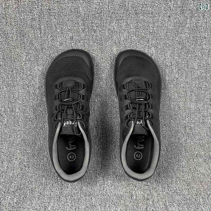 ランニング　シューズ　カジュアル の ワイドな 裸足 シューズ 男女兼用 幅 広 スポーツ フィットネスシューズ ゼロ ドロップ 軽量 通気性 滑り止め 総合 トレーニング