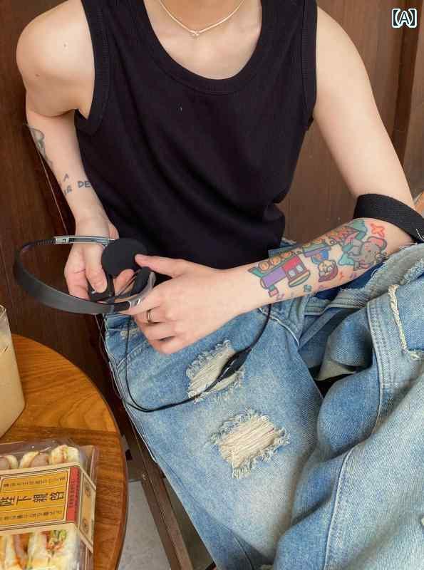 タンクトップ　レディース　ノースリーブ 小さい 袖口 重い 360グラム アメリカンフィットネス 筋肉 トレーニング スレッド ウエスト コート ベスト レディースシャツ ユニセックス 夏