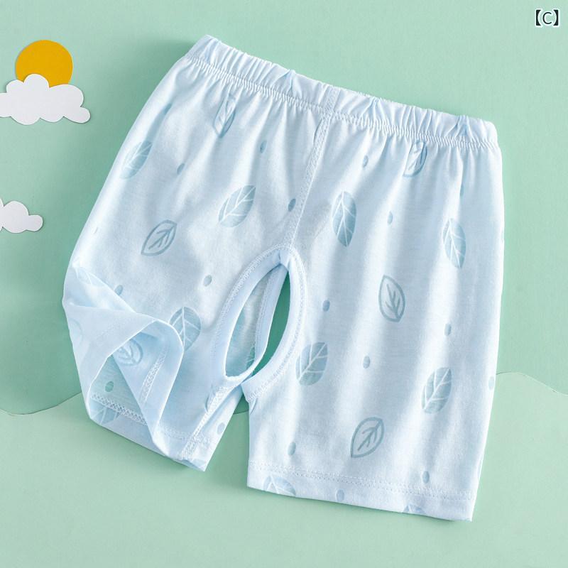 ベビー　服　赤ちゃん ベビー ショーツタイプ A 綿 新生児 女の子 オープンクロッチ パンツ 夏 薄手 通気性 幼児 骨なし 夏服
