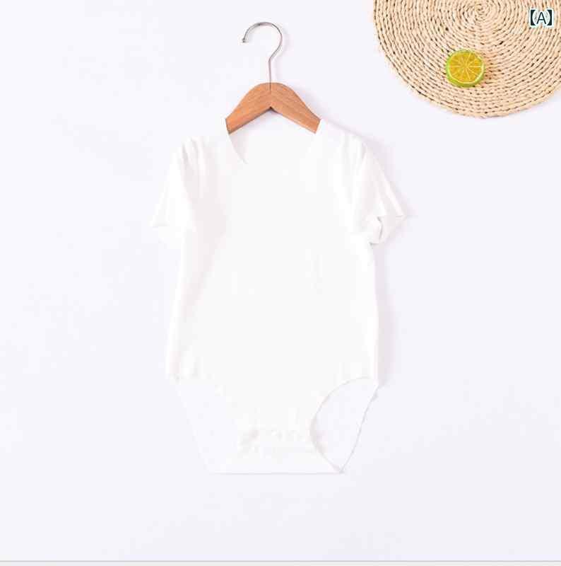 ベビー　服　赤ちゃん 幼児用 骨なし ロンパース 夏用 薄手 モダール 新生児 服 ワンピース ベビー パ..