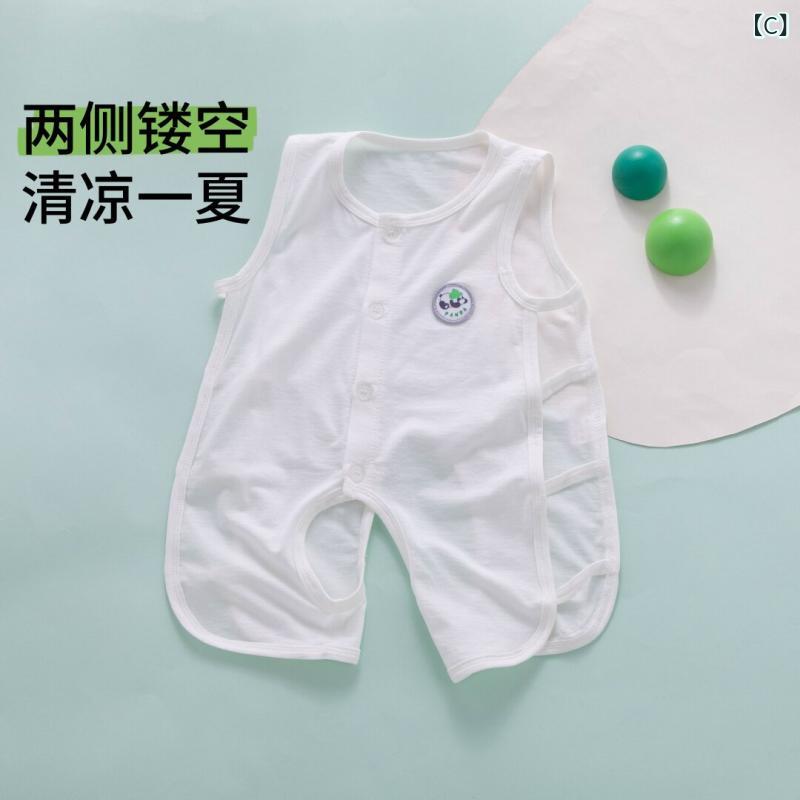ベビー　服　赤ちゃん 新生児 夏服 薄手 ベビー 夏 73 サイズ 80 ピパ 66 ワンピース パジャマ ノースリーブ