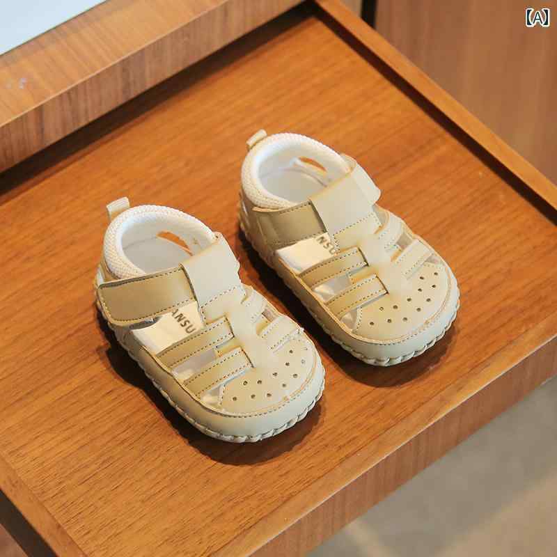 赤ちゃん　パジャマ　ベビー服 2025 夏 1歳の 男の子 幼児の 靴 ソフト ソール 612ヶ月 ベビー サンダ..
