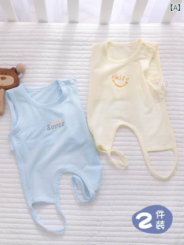 赤ちゃん　パジャマ　ベビー服 ベビー 服 夏 薄手 ハーフ バック 腹 帯 ワンピース パジャマ 新生児 男..