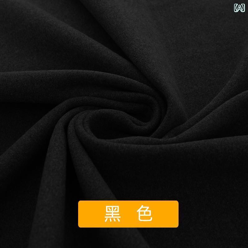 布　生地　無地　 厚手 両面 ドイツ ベルベット 生地 秋冬 暖かい ベビー 下着 レイヤリング シャツ 服 ストレッチ 布 ヘッド