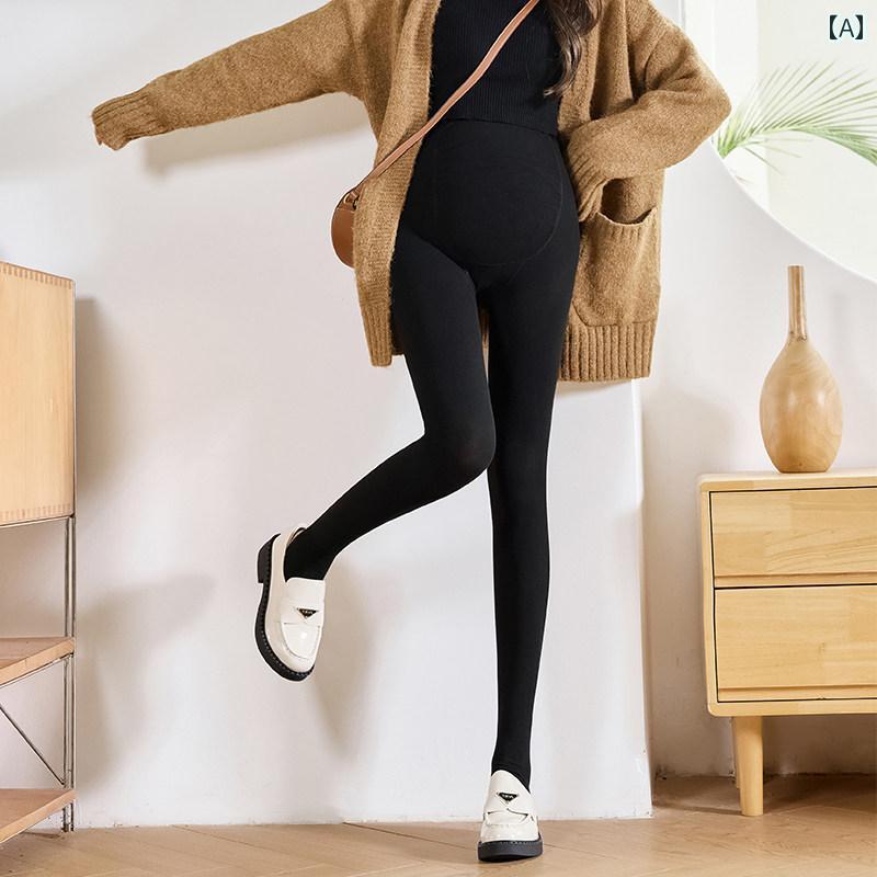 Rakuten - パンツ　スウェット　妊婦 マタニティ レギンス 秋冬 アウターウェア 厚手 裏起毛 暖かい 綿の パンツ パン スト 妊娠中の お腹の 完全な サポート 春秋 薄手 スタイル