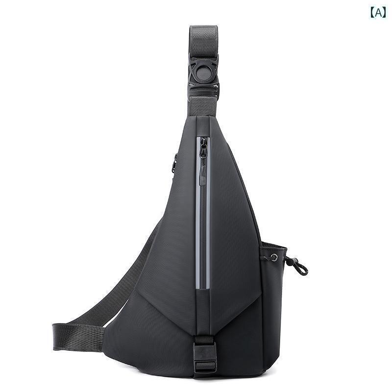 自転車　ホルダー　バッグ 自転車 ホルダー バッグ 反射 ストリップ チェスト バッグ メンズ 立体 水滴型 バック パック 防水 ナイロン 布 カジュアル ストリート ショルダー メッセンジャーバッグ