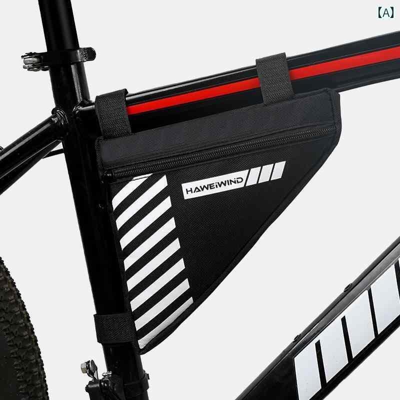 自転車　ホルダー　バッグ 自転車 バッグ サイクリング フロント ビーム マウンテンバイク トライアングル ハンギング ツール ロード バイク 機器 アクセサリー