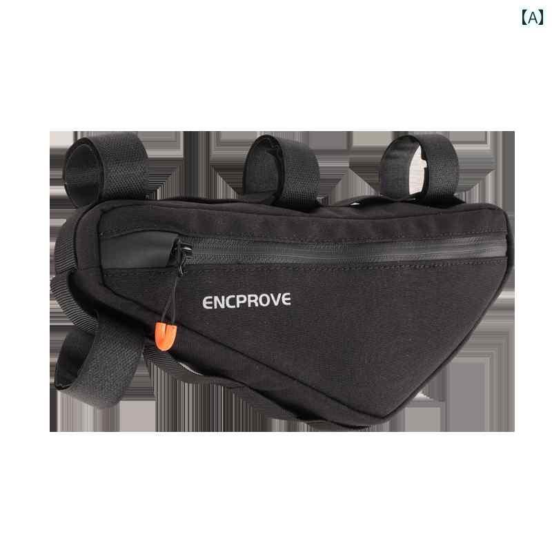自転車　ホルダー　バッグ ENCPROVE 自転車 フロント ビーム バッグ マウンテンロード バイク サイクリング フレーム 上部 チューブ トライアングル