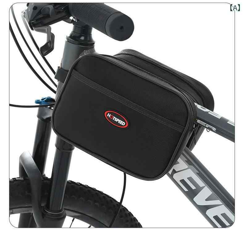 Wear - マウンテンバイク　ホルダー　バッグ 自転車 バッグ フロント ビーム マウンテンバイク 防水 ロード バイク トップ チューブ サドルバッグ サイクリング 用品