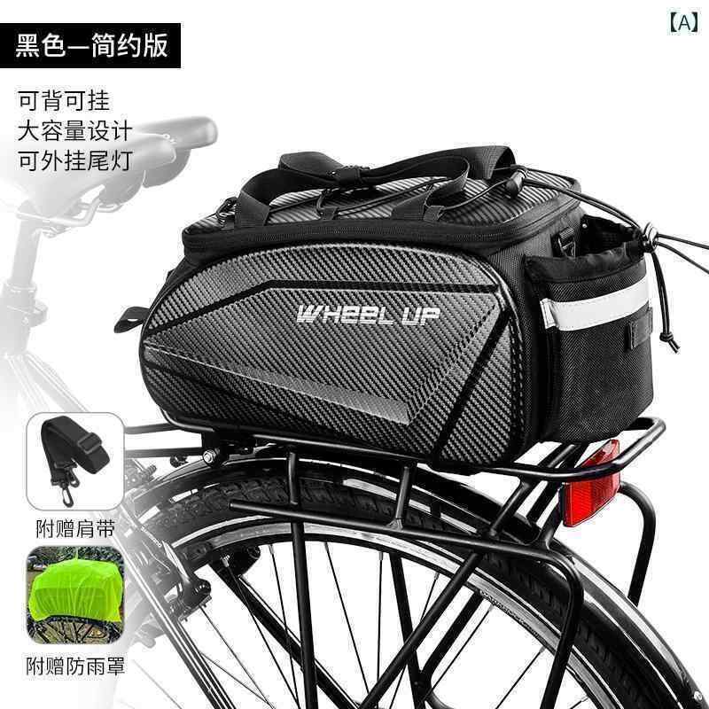 マウンテンバイク　ホルダー　バッグ Wheelup 自転車 キャメル バッグ マウンテンバイク テールバッグ サイクリング リア ラック バック パック ロード 防水 運転 用具