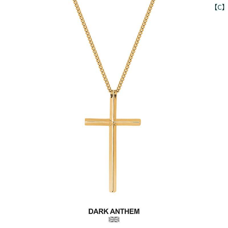 ネックレス　十字架　クロス DARK ANTHEM アクセント クロス スター リング シルバ...