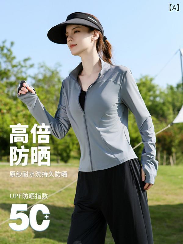 パーカー　薄手　カジュアル グレーの 日焼け防止 服 女性用 夏 2024 スリムフィッ...