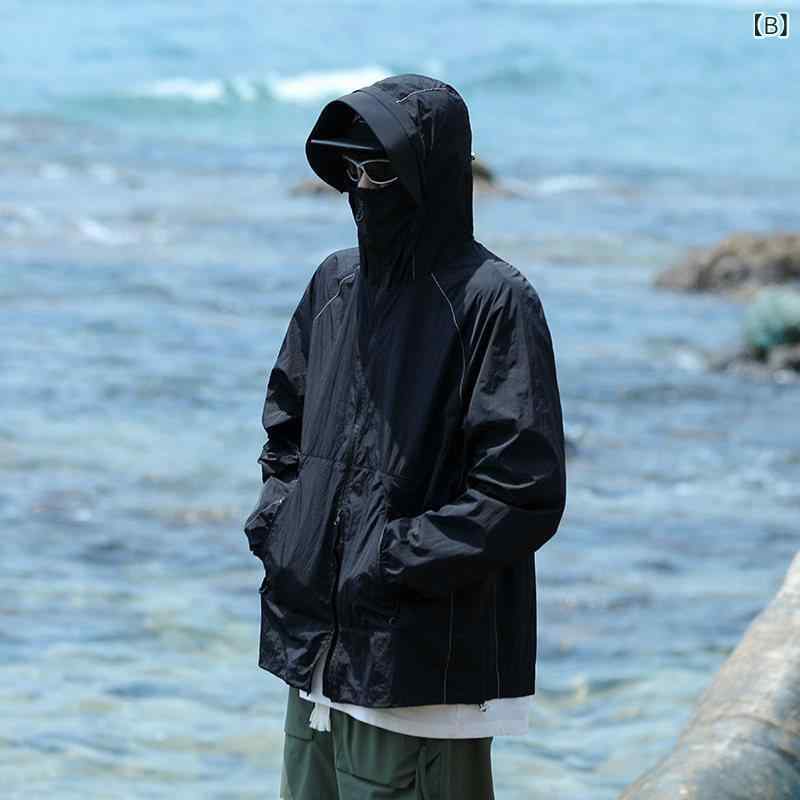 パーカー　薄手　カジュアル UPF 50 冷感 日焼け防止 服 メンズ 2025 夏 薄手 ゆっ...