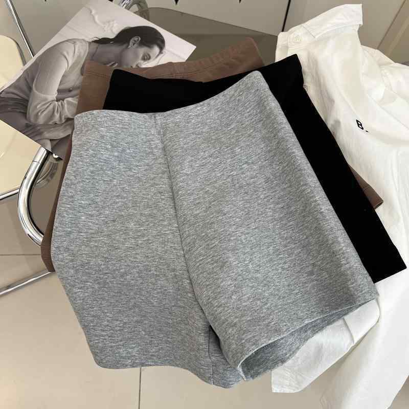 レギンス　パンツ　レディース ベーシック 無地の 露出 防止 安全 パンツ ショート レディース スリム インナーウェア コットン ランニング スポーツ サイクリング 夏(4)