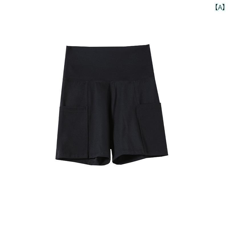 レギンス　パンツ　レディース ポケット 付き 3点 式 シャーク パンツ 女性用 夏用 薄手 ヨガ ショーツ..