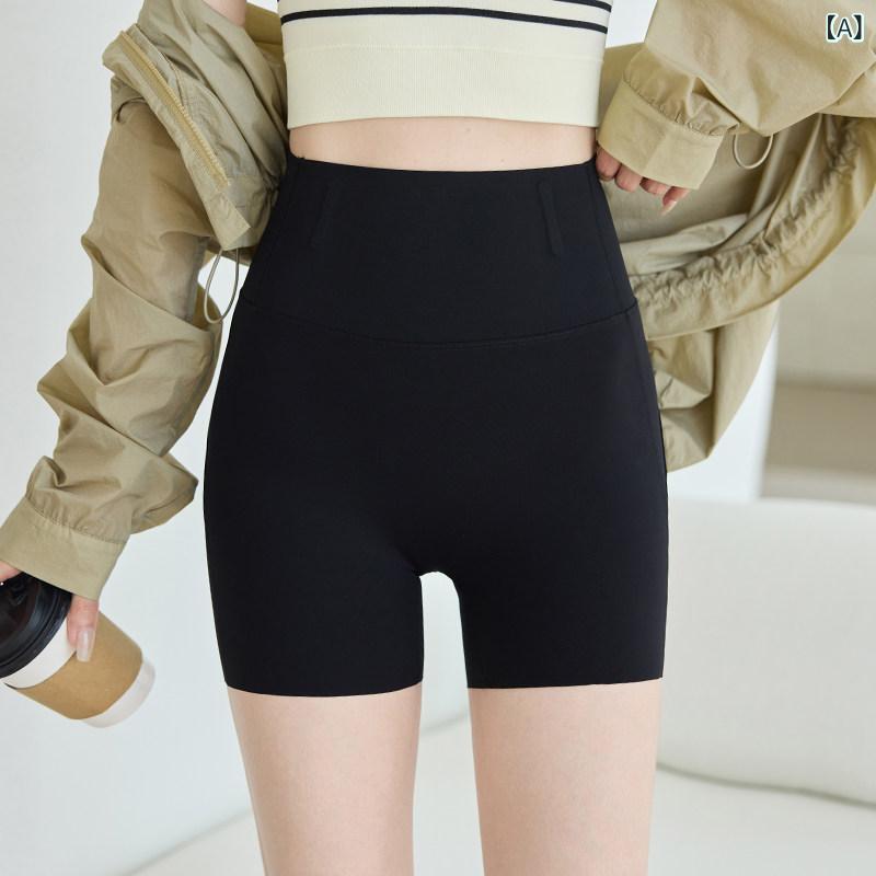 レギンス　パンツ　レディース 夏の 露出を 防ぐ 女性用 3点 式 安全 パンツ アウター用の お腹 上げ ヒップ シャーク 薄手の ヨガ サイクリング ショーツ
