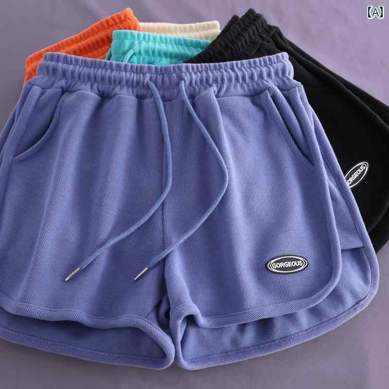 レディース　フィットネス　レギンス 夏用 韓国 ホワイト カジュアル スポーツ ショーツ レディース ゆ..