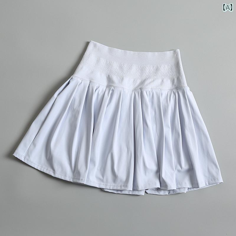 パンツ　スポーツ　ランニング フィットネス ガールズ スポーツ ショーツ 夏 薄手 トレーニング ランニング 露出 防止 ゆったり ハイウエスト スリム ヨガ テニス スカート パンツ