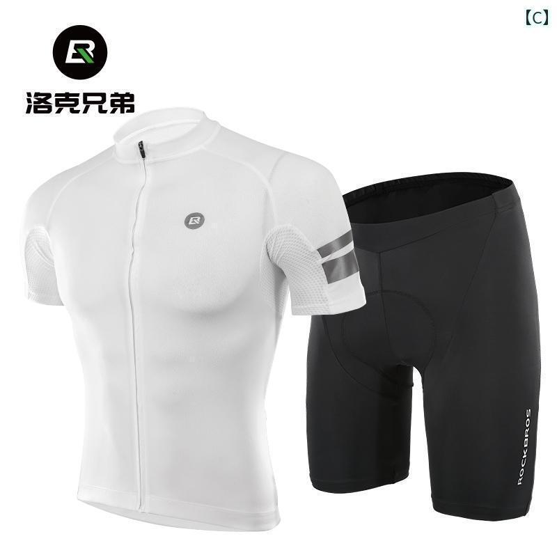 スポーツ　パンツ　フィットネス ロック ブラザーズ 夏用 サイクリング スーツ 半袖 ショート パンツ 男女兼用 マウンテンロード サイクリングウェア 用品