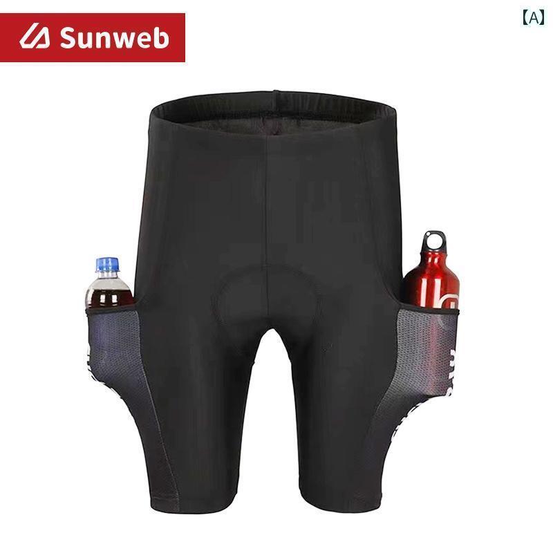 スポーツ　パンツ　フィットネス 高級大 サイズ ビブ サイクリング パンツ ポケットショーツ 高級 夏 男女兼用 ロード マウンテンバイク 厚手 クッション