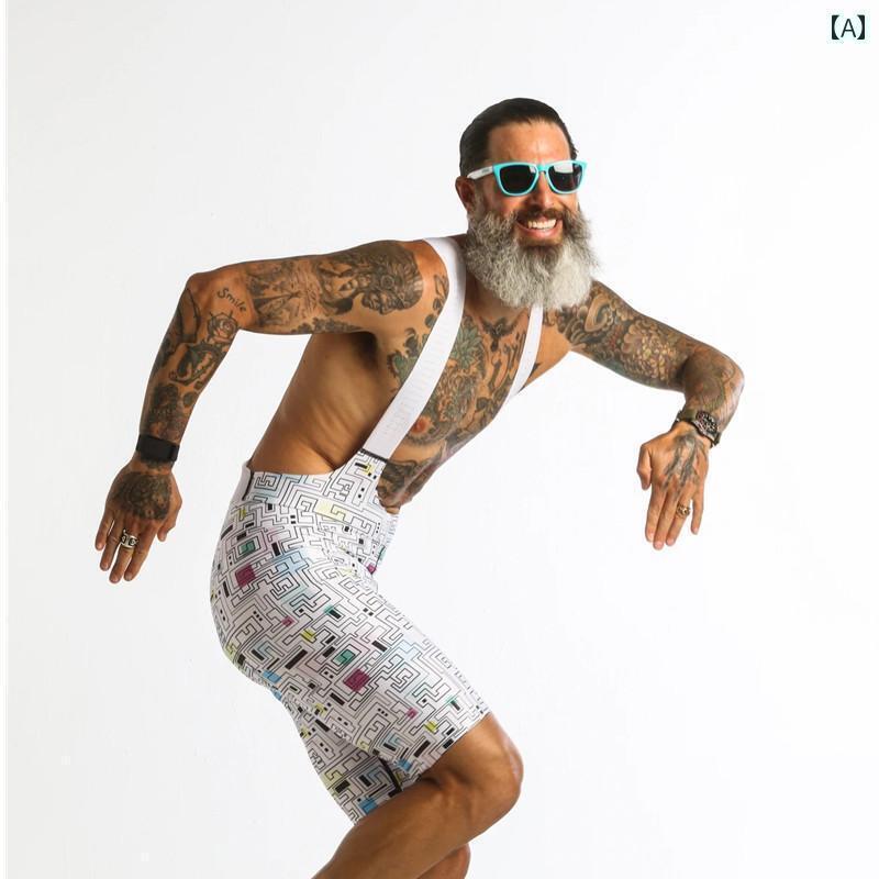 スポーツ　パンツ　フィットネス LOVE THE PAIN 夏用 サイクリング ビブ ショーツ スポーツ 自転車 用..