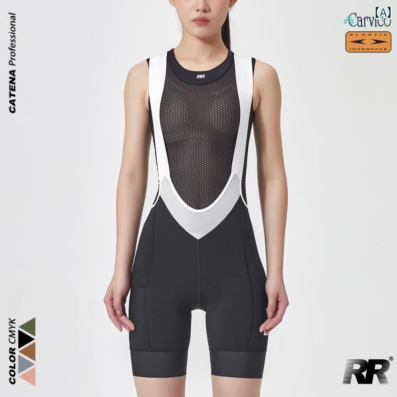 スポーツ　パンツ　フィットネス RR 2024 夏 ダブルアロー ビブ サイクリング パンツ レディース ショーツ ロード サイクリングウェア