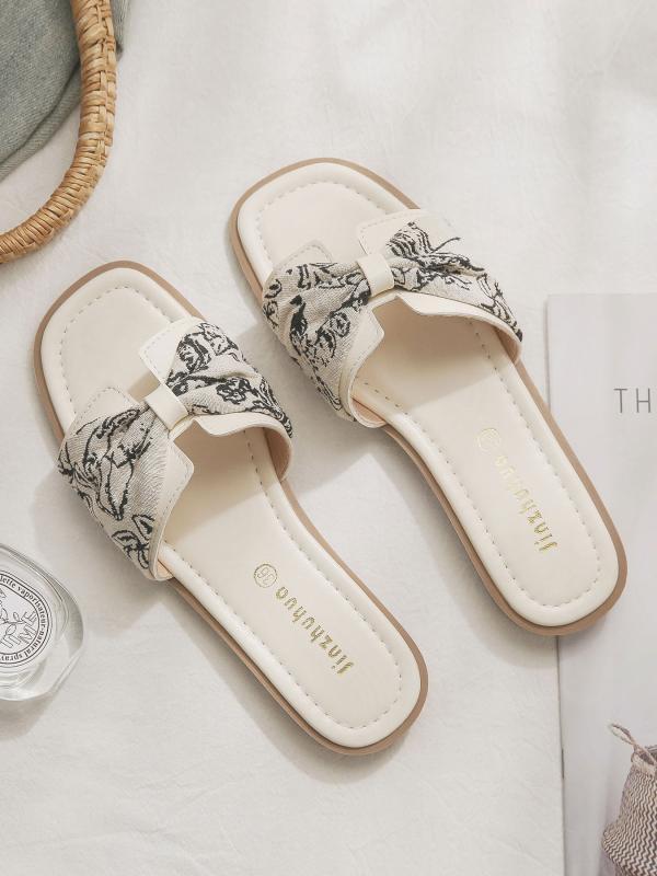 レディース　サンダル　スリッパ シープスキン スカートと 合わせた レディース 美しい フラットソール..