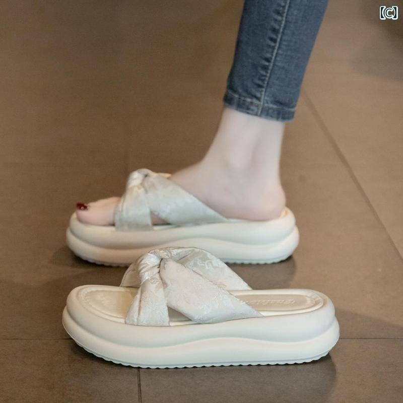 レディース　サンダル　スリッパ フェアリー サンダル 女性用 夏用 アウトドアウェア 2024年 妊婦用 スカート 付き ビーチ 34 サイズ 厚底