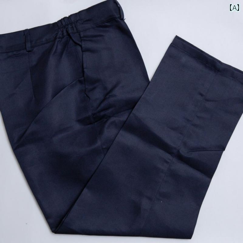 作業着　メンズ　ワーク 作業着 パンツ 機械 修理 工場 取り扱い 耐摩耗 汚れ 防止 労働 保護 春夏 無..