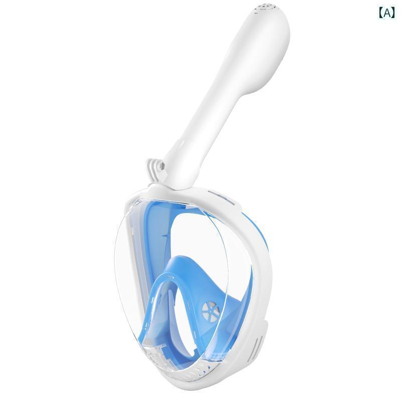シュノーケリング　ゴーグル　マリン シュノーケリング 三 宝 ダイビング マスク 大人 子供 水泳 用具 フルフェイス 防 曇 ミラー フル ドライ 水中 呼吸 装置
