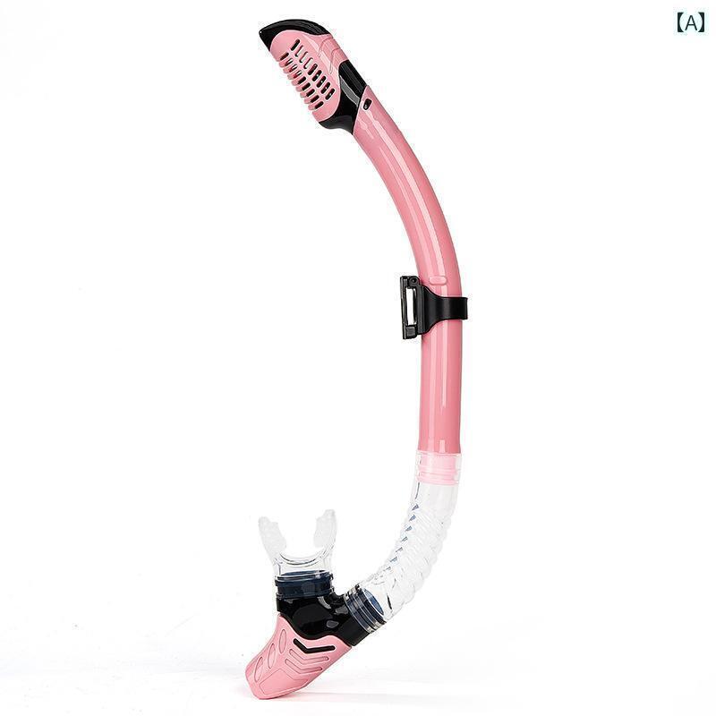 シュノーケリング　ゴーグル　マリンスポーツ 食品 グレードの シリコン 呼吸 チューブ フル ドライ 器 大人用 ダイビング 水泳 用具 ホース