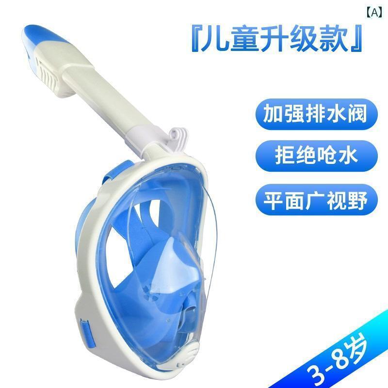 シュノーケリング　ゴーグル　マリンスポーツ シュノーケリング 用具 ダイビング マスク 三 宝 近視用 フルフェイス ドライ 大人 子供用 水泳用 ゴーグル